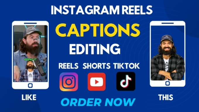 Gig Preview - Edit your instagram reels with captions alex hormozi style