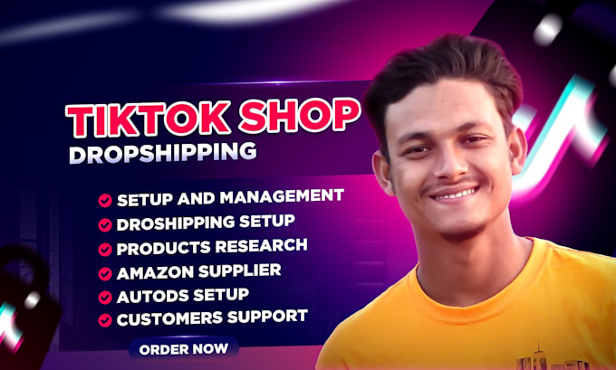 Gig Preview - Set up tiktok shop dropshipping with product hunting,listing, and automation