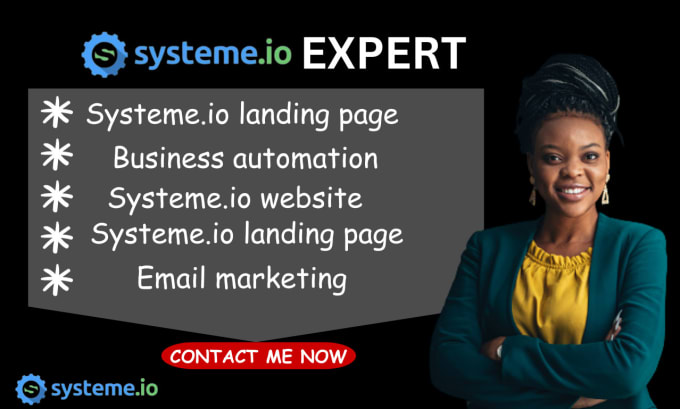 Gig Preview - Do systeme io website automation systeme io landing page systeme io sales funnel