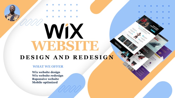 Gig Preview - Wix website design, wix website redesign, wix landing page design with SEO