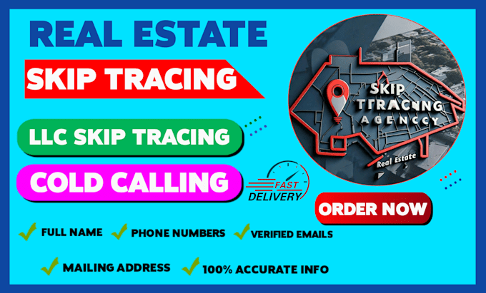 Gig Preview - Do bulk real estate skip tracing, llc skip tracing by tloxp