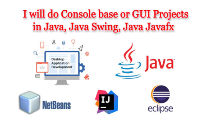 Gig Preview - Code your java projects, assignments programming with java console or java gui