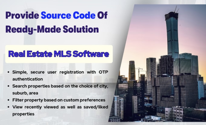 Gig Preview - Provide the source code of readymade real estate mls software solution