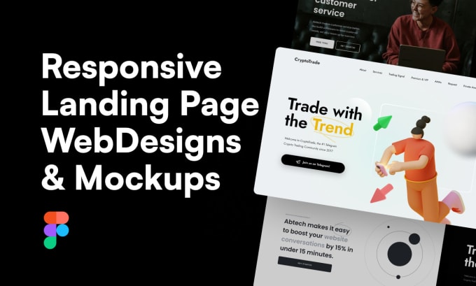 Gig Preview - Design a beautiful responsive landing page website designs