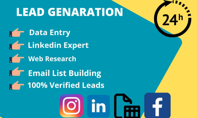 Gig Preview - Do targeted lead generation, linkedin research, and email list building