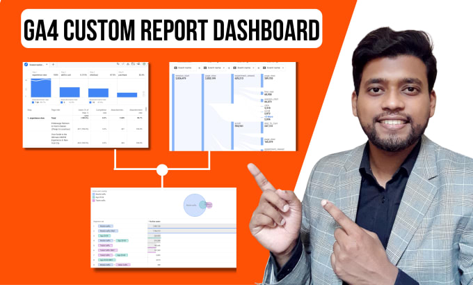 Gig Preview - Create ga4 custom dashboard, ga4 reporting, custom reports