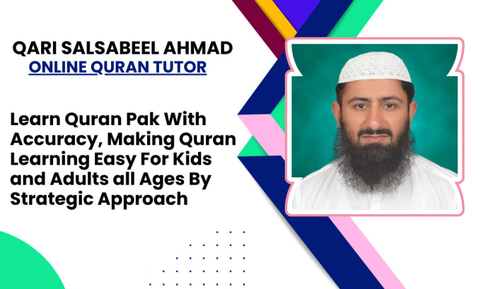 Gig Preview - Be your quran tutor with tajweed basic qaida dua and namaz