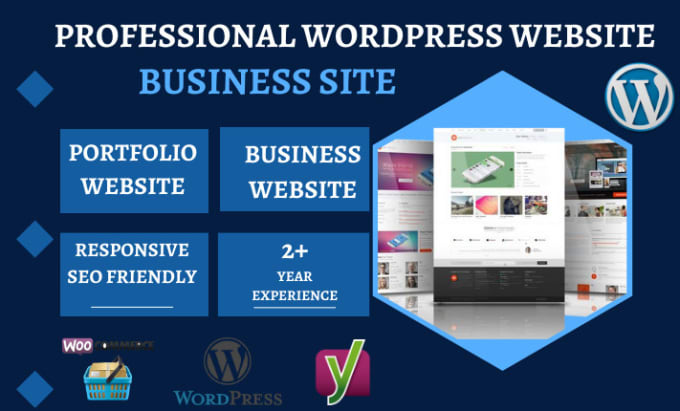 Gig Preview - Develop and design wordpress business, portfolio website