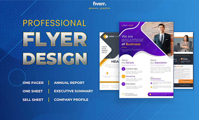 Bestseller - design engaging one pager, executive summary, one sheet, annual report, or flyer