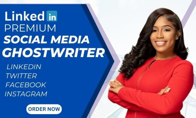 Gig Preview - Ghostwrite your linkedin, twitter, facebook, and instagram articles and posts