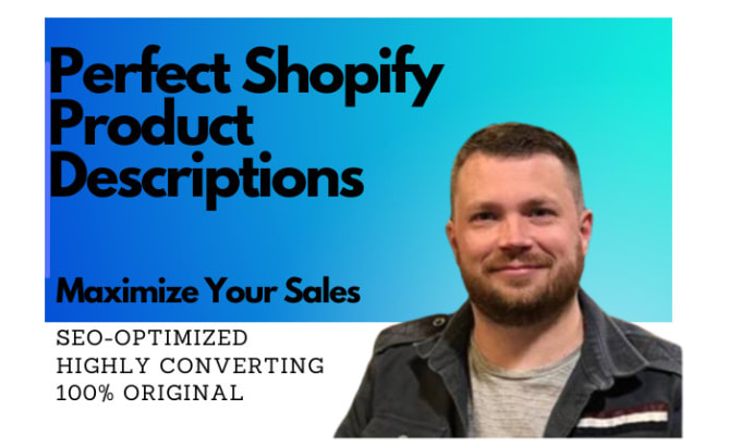 Gig Preview - Write you perfect SEO shopify product descriptions