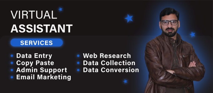 Gig Preview - Be your virtual assistant for data entry, typing, and web research work