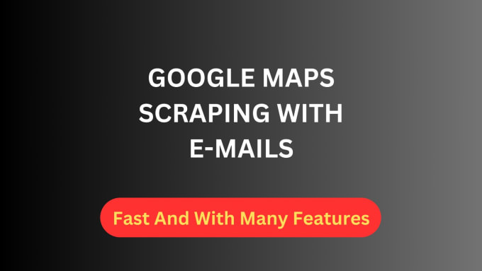 Gig Preview - Find email address list, scrap google map or business data with email,scraping