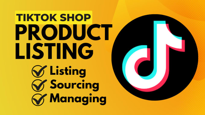 Gig Preview - Do tiktok listing add product to tiktok shop product listing