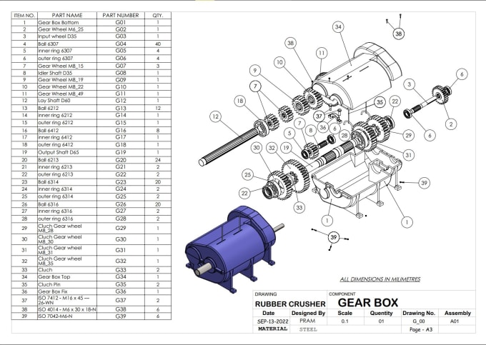 Gig Preview - Create 2d technical drawings of product or hand sketch