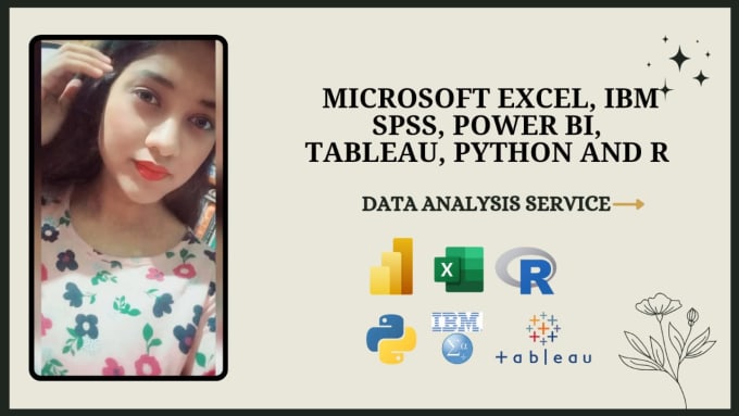 Gig Preview - Do spss, excel, power bi, tableau, r, python data analysis