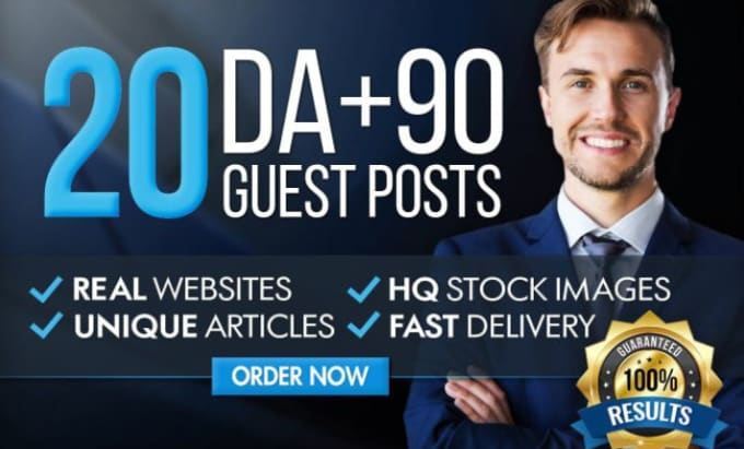 Gig Preview - Write and publish 5 guest posts on high da 90