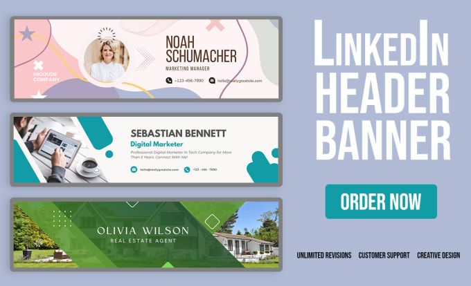 Gig Preview - Design linkedin header banner