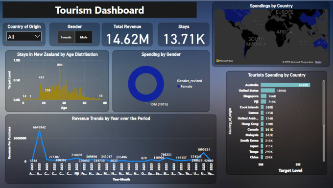 Gig Preview - Make dashboards, data analytics, business intelligence work