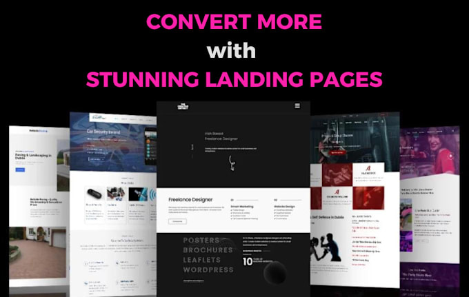 Gig Preview - Design a modern high converting landing page for your business in 24 hrs