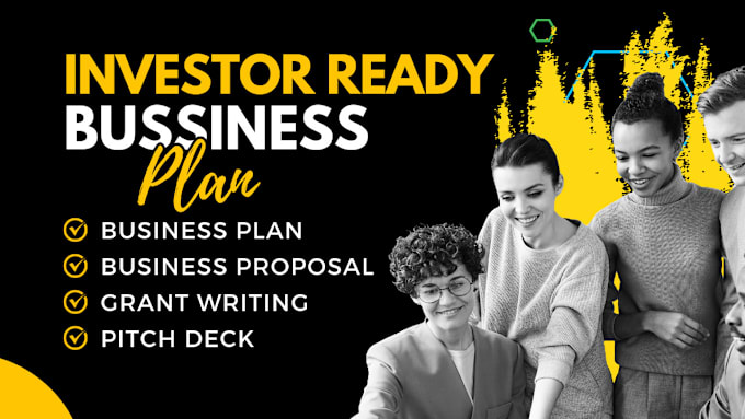 Gig Preview - Develop a detailed business plan, proposal, business plan writer, grants