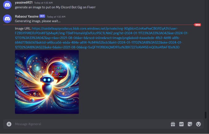 Gig Preview - Create your custom gpt discord bot