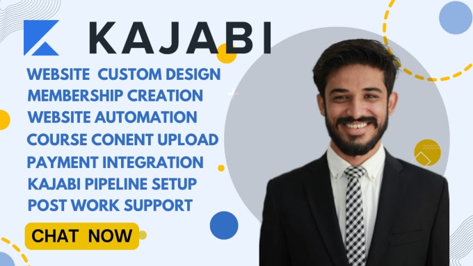 Gig Preview - Design kajabi website, kajabi online course website, and course page