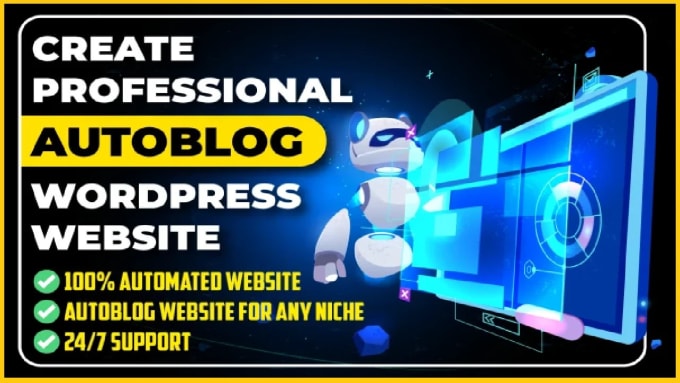 Gig Preview - Create a wordpress auto blog or autopilot automated news website autoblog