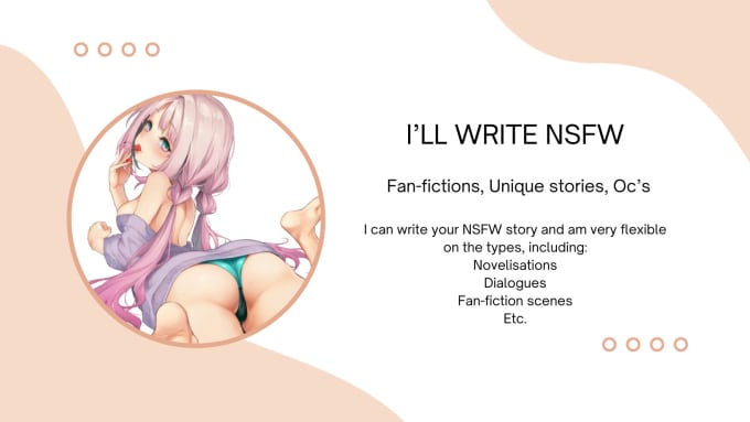 Gig Preview - Write nsfw anime stories, smut and fanfics