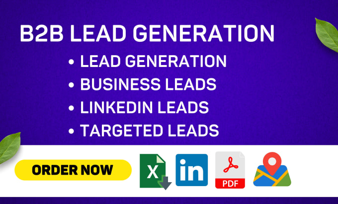 Gig Preview - Do b2b lead generation for any industry, and list budling