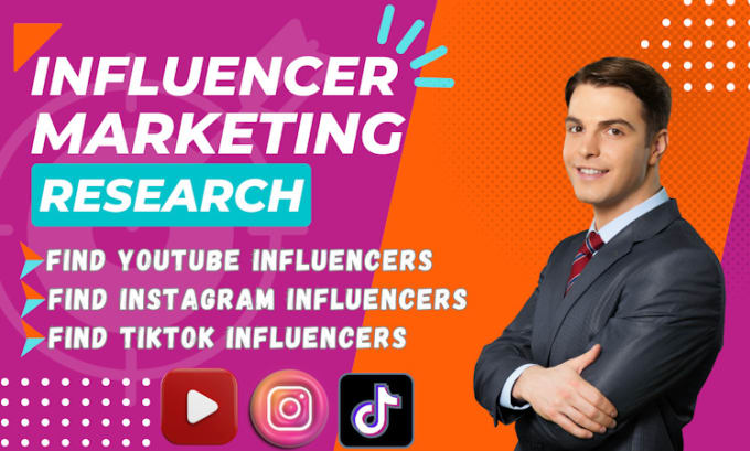 Gig Preview - Find tiktok influencers list for influencers marketing