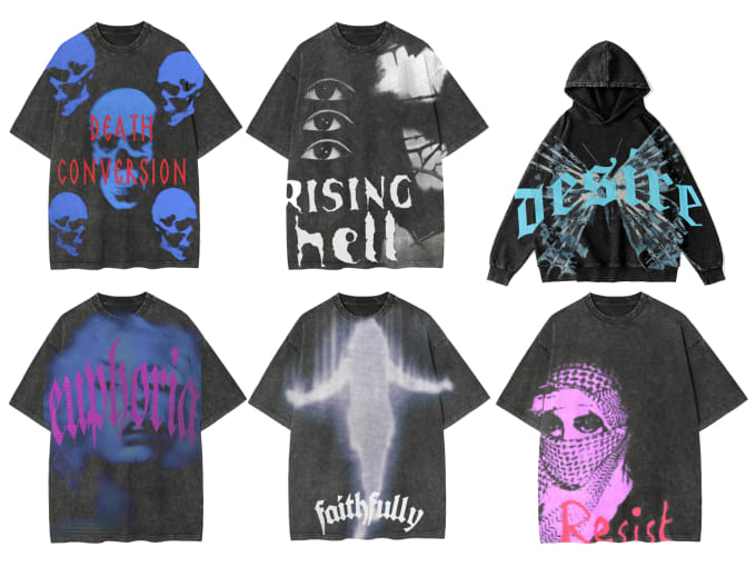 Gig Preview - Design streetwear for your tshirt merch and hoodie clothing