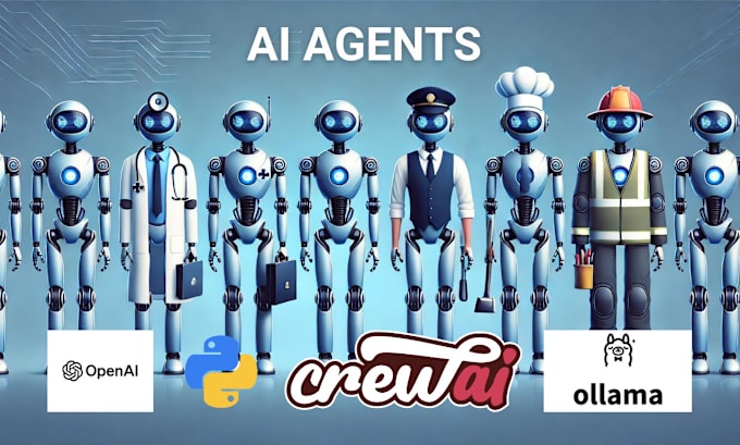 Gig Preview - Build  ai agent workflow using crewai ollama chatgpt