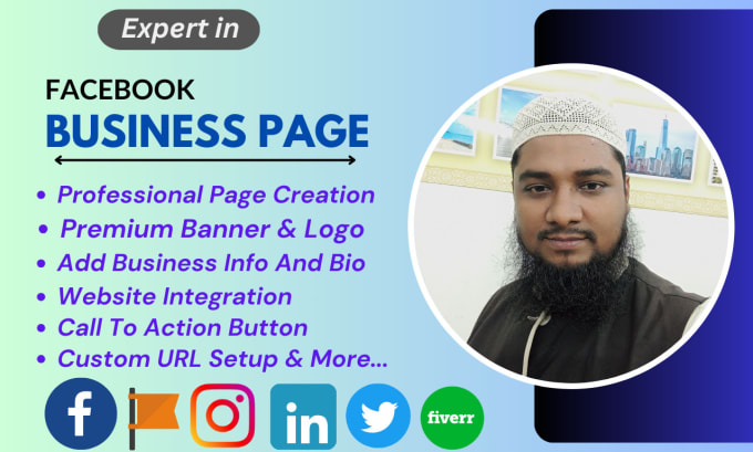 Gig Preview - Create and setup professional facebook business page