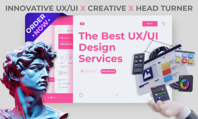 Gig Preview - Do UI UX website design and mobile app UI UX design