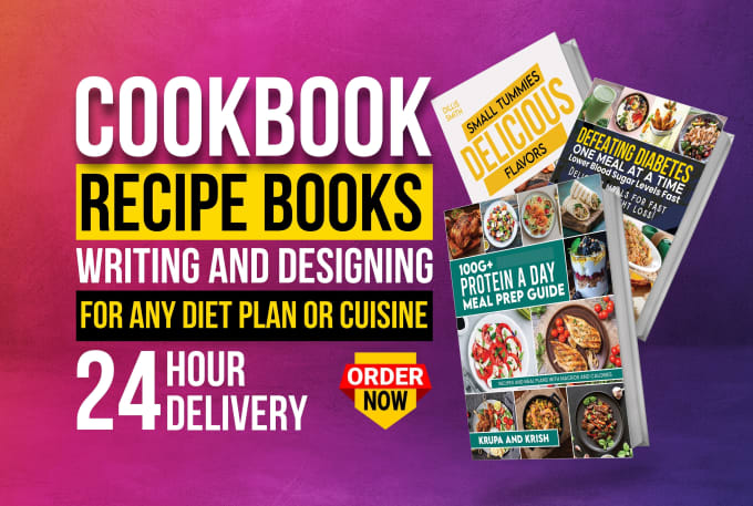 Gig Preview - Write recipes for cookbook, recipe book ebook for amazon KDP