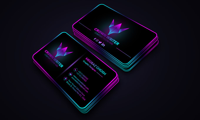 Gig Preview - Design digital business card, visiting card for your brand identity