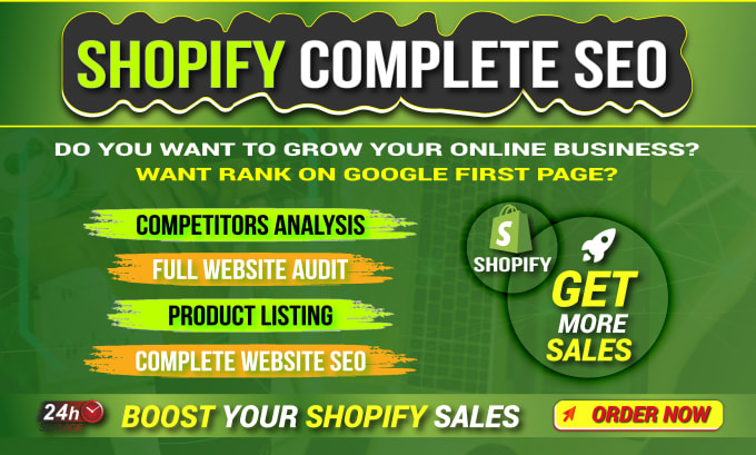 Gig Preview - Shopify listing, website audit and shopify description with advanced shopify SEO