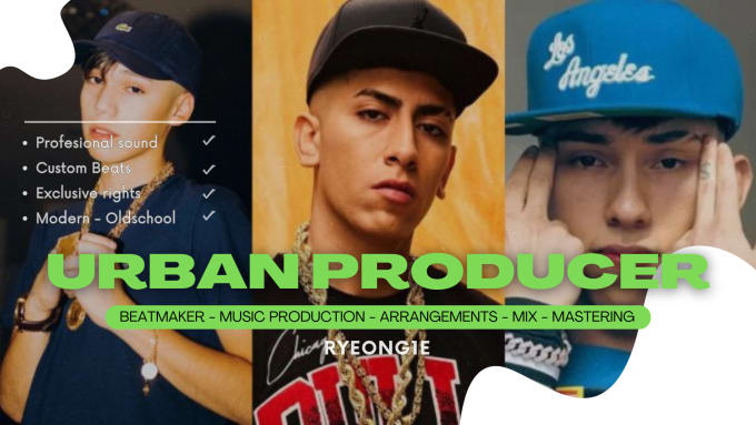 Gig Preview - Be your urban custom made beat maker, reggaeton, music producer