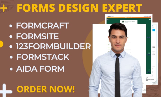 Gig Preview - Design formcraft formsite 123formbuilder formstack aidaform formbakery