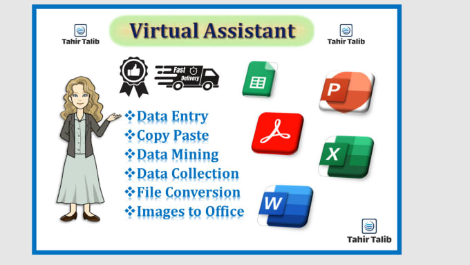 Gig Preview - Do virtual tasks data entry, web research, copy paste