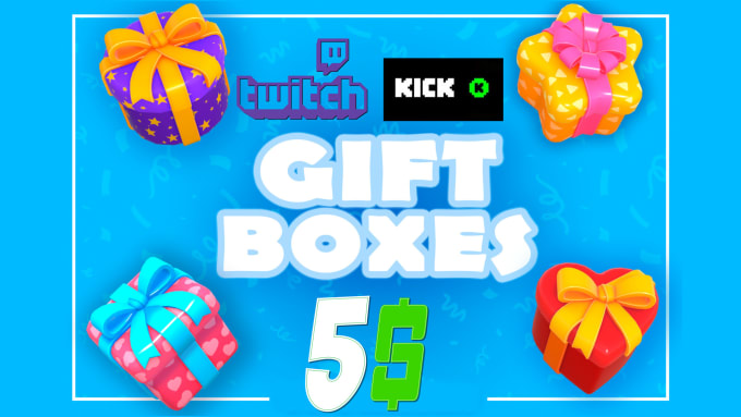 Gig Preview - Creat  mystery box for twitch , emotes , banner , panels , logo