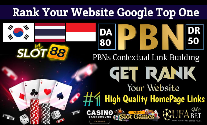 Gig Preview - Do thailand korea and indonesia high DR 50 SEO backlinks