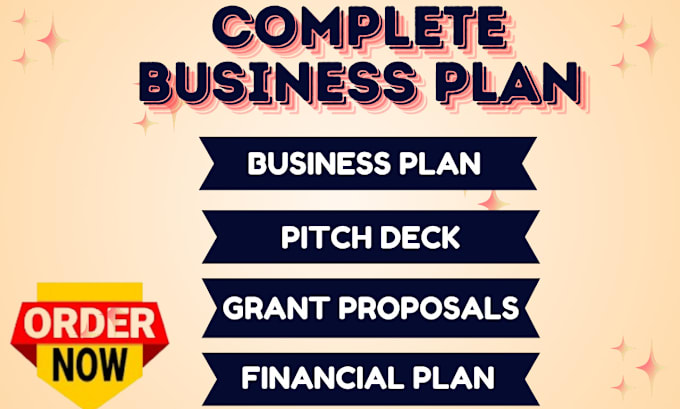 Gig Preview - Craft a winning business plans pitch decks and financial plan for startups