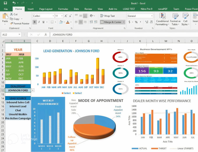 Gig Preview - Create and design excel spreadsheets google sheets and formula