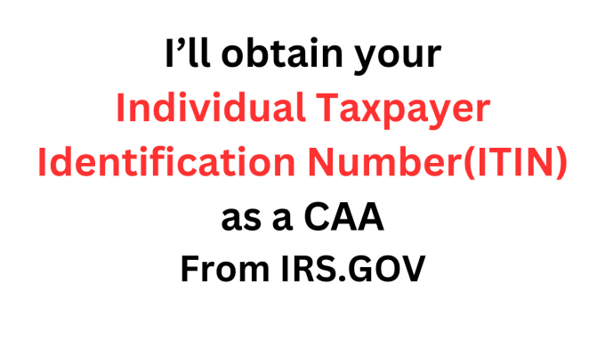 Gig Preview - Get your itin hassle free with irs accredited expert for smooth tax solutions