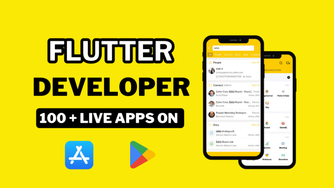 Gig Preview - Be your flutter developer for android and ios apps