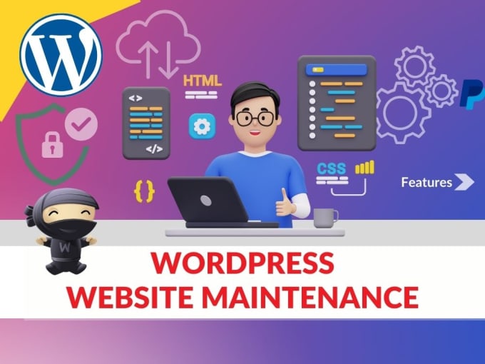 Gig Preview - Handle wordpress website maintenance, website manager