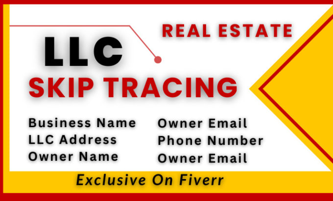 Gig Preview - Do real estate skip tracing and llc skip tracing in bulk