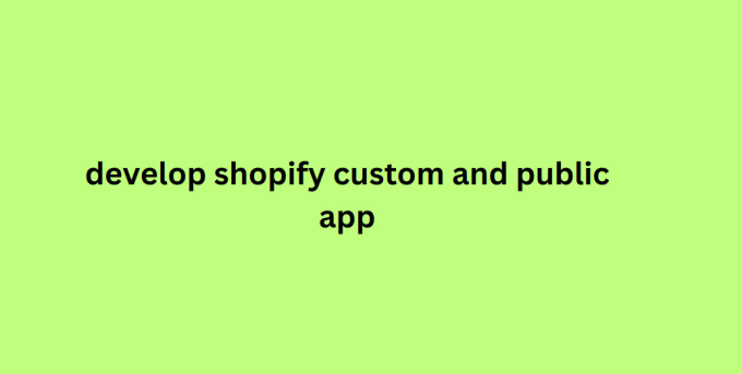 Gig Preview - Develop shopify custom and public app builder